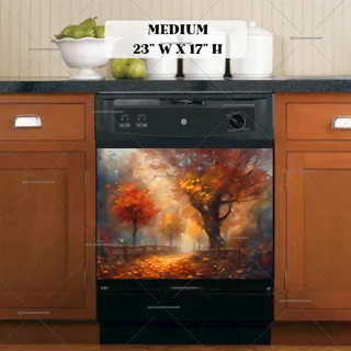 Preview of Foggy Autumn Evening magnet in Medium size.