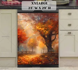 Preview of Foggy Autumn Evening magnet in XX Large size.