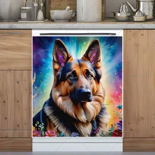 Preview of German Shepherd in the Meadow magnet.