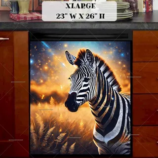 Preview of Zebra in the Savannah magnet in Extra Large size.