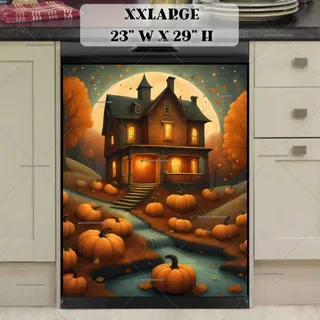 Preview of Prim Autumn Cottage magnet in XX Large size.