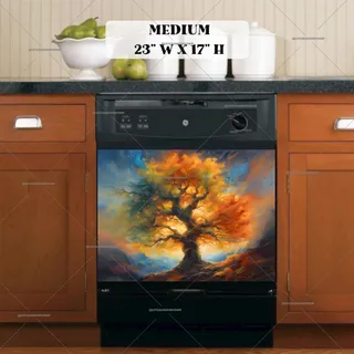 Preview of Gorgeous Autumn Oak Tree magnet in Medium size.