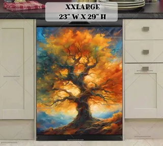 Preview of Gorgeous Autumn Oak Tree magnet in XX Large size.