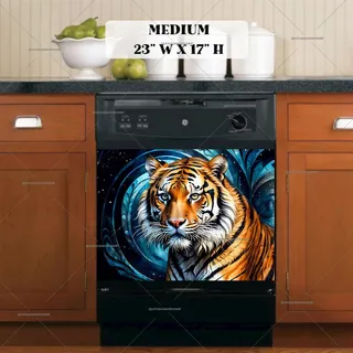 Preview of Gorgeous Abstract Tiger magnet in Medium size.