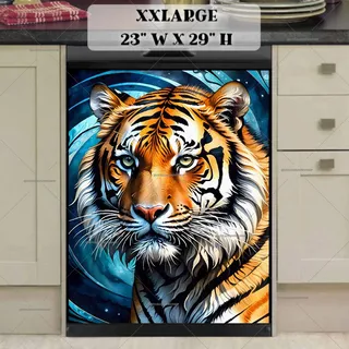 Preview of Gorgeous Abstract Tiger magnet in XX Large size.