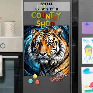 Preview of Gorgeous Abstract Tiger magnet in Small size.