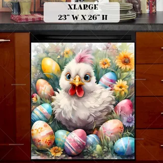 Preview of Little Easter Rooster magnet in Extra Large size.