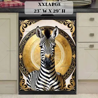 Preview of Modern Zebra Design magnet in XX Large size.