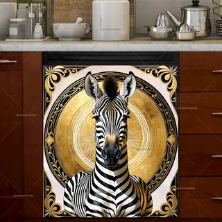 Preview of Modern Zebra Design magnet.