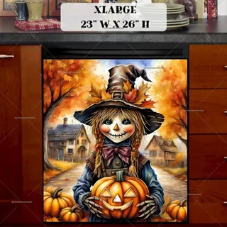 Preview of Raggedy Ann Scarecrow magnet in Extra Large size.