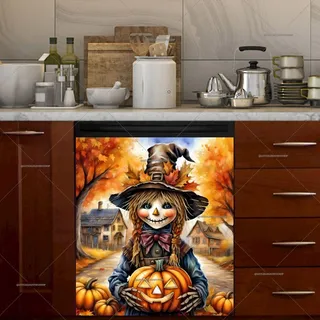 Preview of Raggedy Ann Scarecrow magnet.