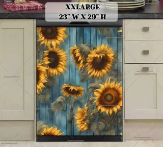 Preview of Rustic Farmhouse Sunflowers magnet in XX Large size.