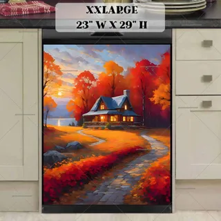 Preview of Cozy Autumn Farmhouse magnet in XX Large size.