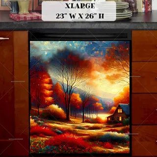 Preview of Blazing Colors of Autumn magnet in Extra Large size.