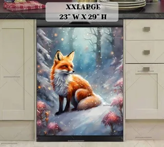 Preview of Winter Fox in the Forest magnet in XX Large size.