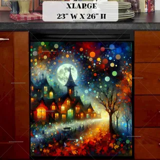 Preview of Magical Autumn Night magnet in Extra Large size.