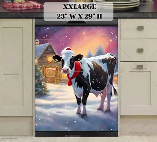 Preview of Farmhouse Cow front of the Barn magnet in XX Large size.