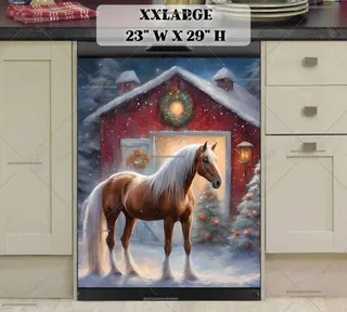 Preview of Farmhouse Horse front of the Barn magnet in XX Large size.