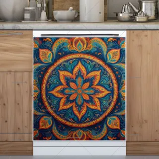 Preview of Pretty Flower Mandala magnet.