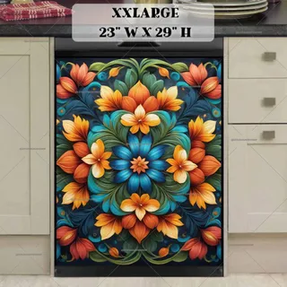 Preview of Beautiful Mandala Flowers magnet in XX Large size.