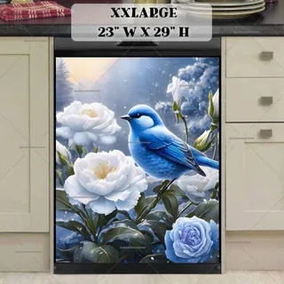 Preview of Blue Bird in the Garden magnet in XX Large size.