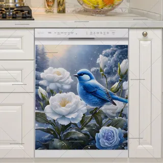 Preview of Blue Bird in the Garden magnet.