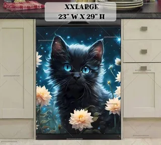 Preview of Black Cat in the Night Garden magnet in XX Large size.