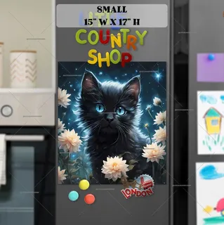 Preview of Black Cat in the Night Garden magnet in Small size.