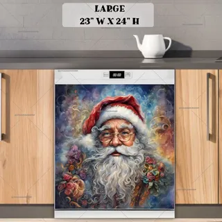 Preview of Beautiful Classic Santa Portrait magnet in Large size.