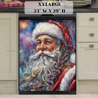 Preview of Whimsical Santa Portrait magnet in XX Large size.