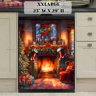 Preview of Cozy Victorian Fireplace magnet in XX Large size.