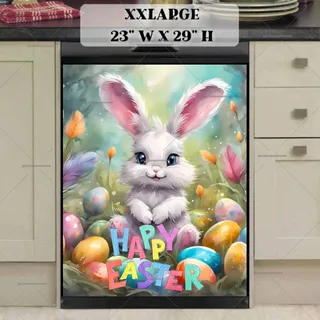 Preview of Happy Easter Bunny magnet in XX Large size.