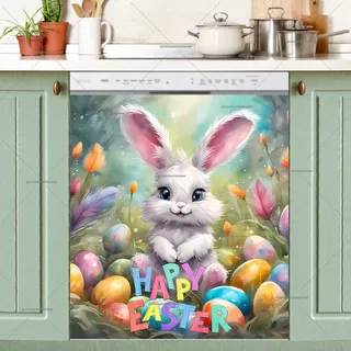 Preview of Happy Easter Bunny magnet.