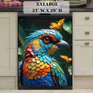 Preview of Colorful Parrot in the Jungle magnet in XX Large size.