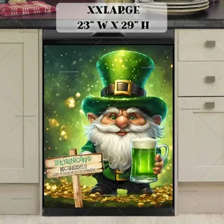 Preview of St. Patrick Gnome with a Sign magnet in XX Large size.