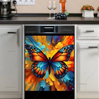 Preview of Gorgeous Abstract Butterfly magnet.