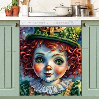 Preview of St. Patrick Raggedy Ann magnet.