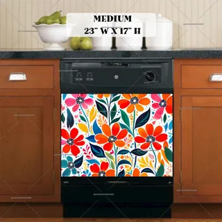 Preview of Henry Matisse Style Flowers magnet in Medium size.