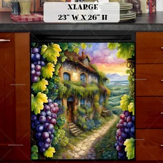 Preview of Tuscan Villa with Winery magnet in Extra Large size.