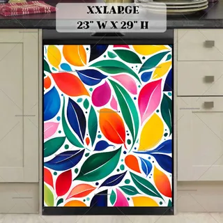 Preview of Abstract Modern Leaves magnet in XX Large size.