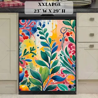 Preview of Abstract Colorful Garden magnet in XX Large size.