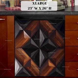 Preview of Beautiful Wood Quilt Design magnet in Extra Large size.