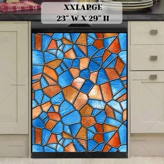 Preview of Beautiful Stained Glass Design #2 magnet in XX Large size.