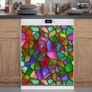 Preview of Beautiful Stained Glass Design #5 magnet.