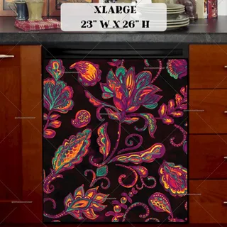 Preview of Beautiful Paisley Design #8 magnet in Extra Large size.