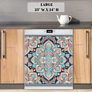 Preview of Beautiful Bohemian Mandala #10 magnet in Large size.