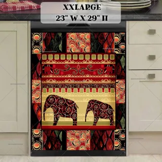 Preview of African Folk Quilt Pattern #3 magnet in XX Large size.