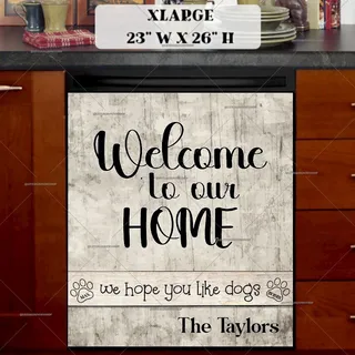 Preview of Personalized - Welcome to Our Home magnet in Extra Large size.