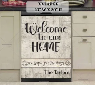 Preview of Personalized - Welcome to Our Home magnet in XX Large size.