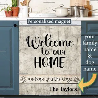 Preview of Personalized - Welcome to Our Home magnet.